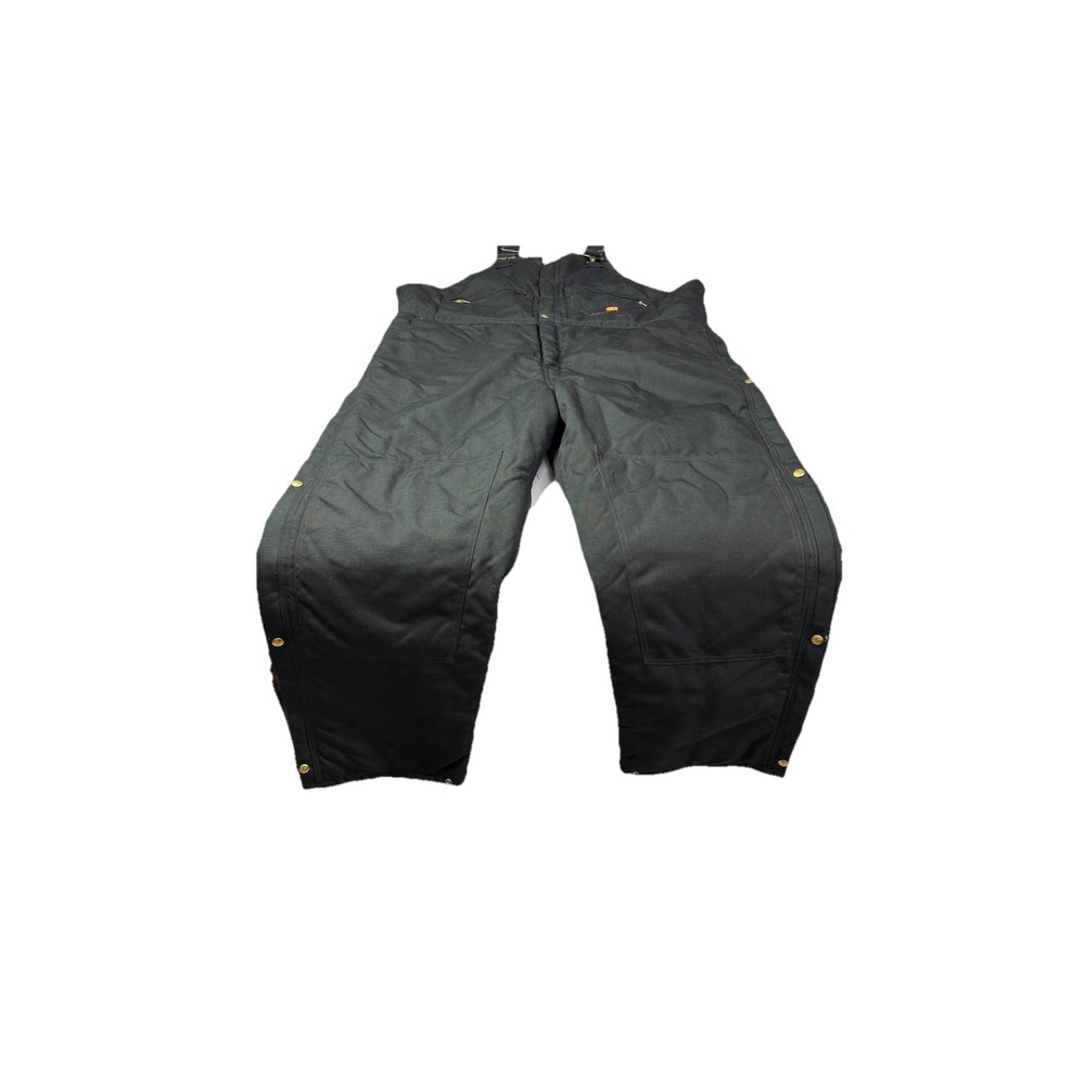 Carhartt Bib Overalls Mens 48x32 Black Work Wear RN14806 EUC Union‎ USA 3b2